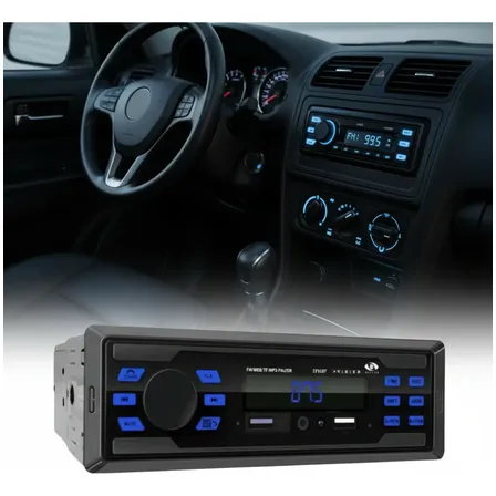 Radio Som Automotivo Mp3 Bluetooth 2 Usb Aux Fm Controle