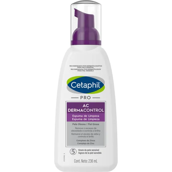 Espuma Limpiadora Pro Ac Dermacontrol De 236ml Cetaphil