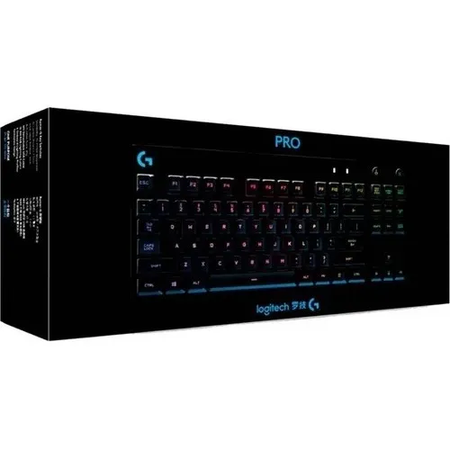 Teclado Gamer Mecánico Logitech G Pro Sin Teclado Numérico Color del teclado Negro Idioma Inglés US
