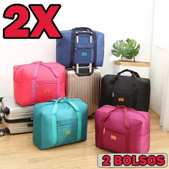 Bolso Plegable Grande Con Cierre Maleta Viajera Oferta