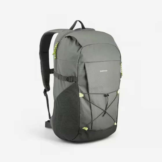 Mochila De Montaña Trekking 30l Quechua Nh100 Color Gris Diseño De La Tela Liso