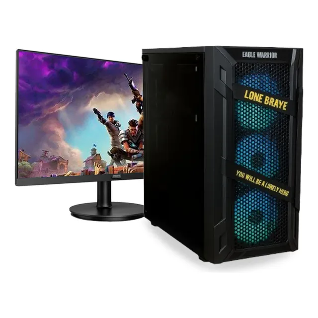 PC ARMADA GAMER CON MONITOR AMD RYZEN 5 4655G 6 NUCLEOS 12 HILOS 32GB RAM 1TB M.2 VEGA 7 RGB GAMING-CITY