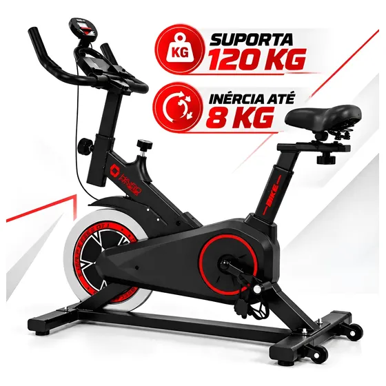 Bicicleta Spinning Lauben Fitness Valente Flywheel 8kg