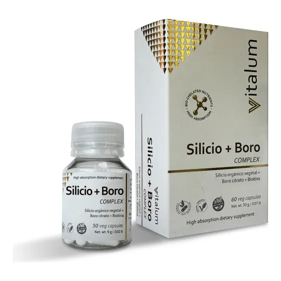 Silicio + Boro Complex X 30 Caps. Vitalum Sabor Sin sabor