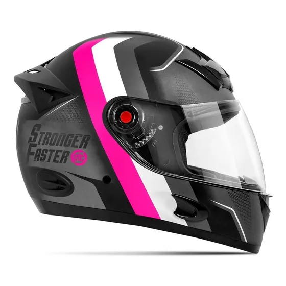 Capacete Moto Integral Fosco Etceter Stronger Faster