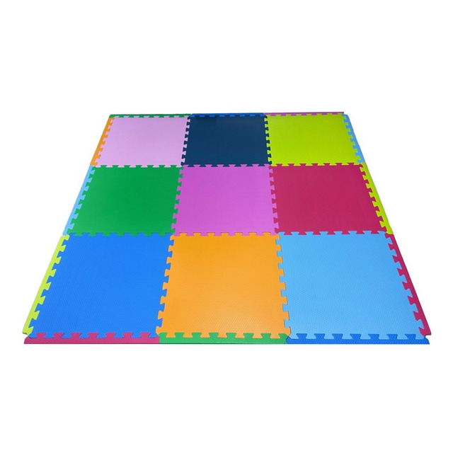 Kit 12 Tatames Eva Criança Bebê 50x50 10mm - Frete Grátis Kit 12 Tatames Eva Criança Bebê 50x50 10mm - Frete Grátis