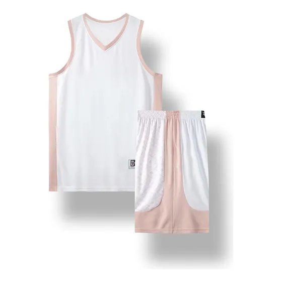 Nuevo Uniforme De Baloncesto Net Red Pink Para Hombre Y Muje