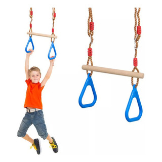 Balanço De Trapézio Infantil Com Anéis, Aro Suspenso Balanço De Trapézio Infantil Com Anéis, Aro Suspenso