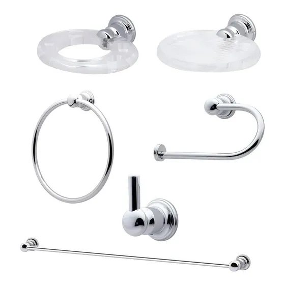 Accesorio Baño Fp Class 6 Piezas Lujo 5 Años Garantia