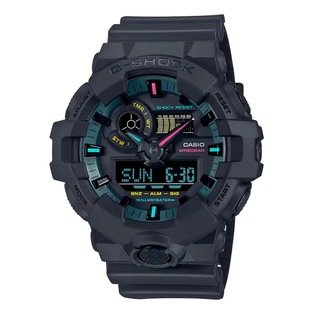 Reloj G-shock Ga-700mf-1a Resina Hombre Negro