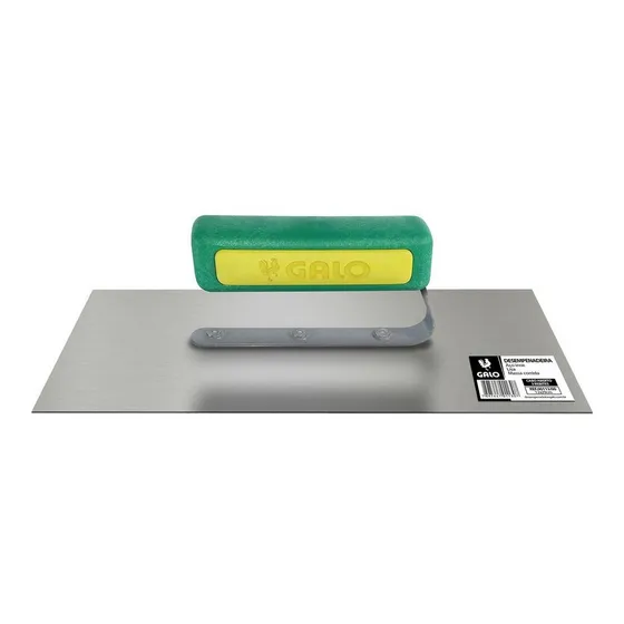 Kit C/20pçs Desempenadeira Aço Inox Lisa Galo 12x29cm 113/00