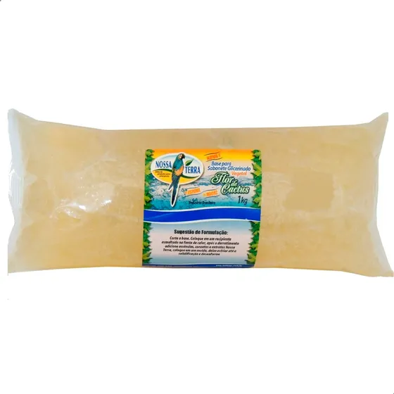 Base Glicerina De Cactus Transparente Sabonete Vegana