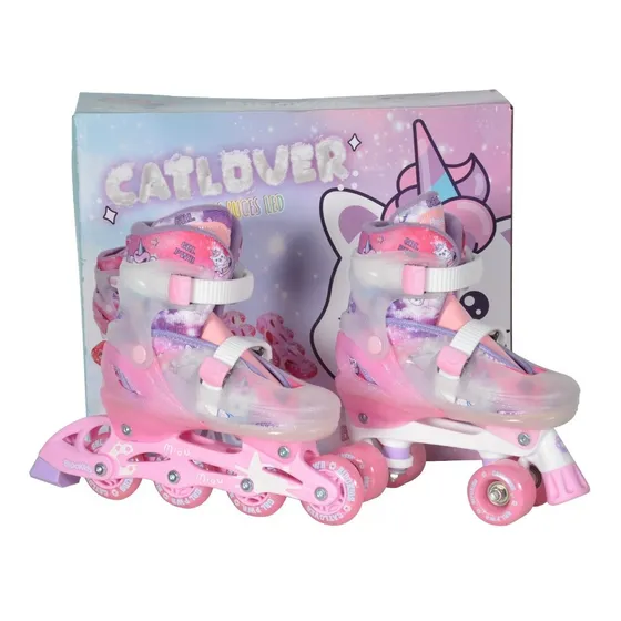 Patin Roller Bases Intercambiables Con Luces Talle Regulable