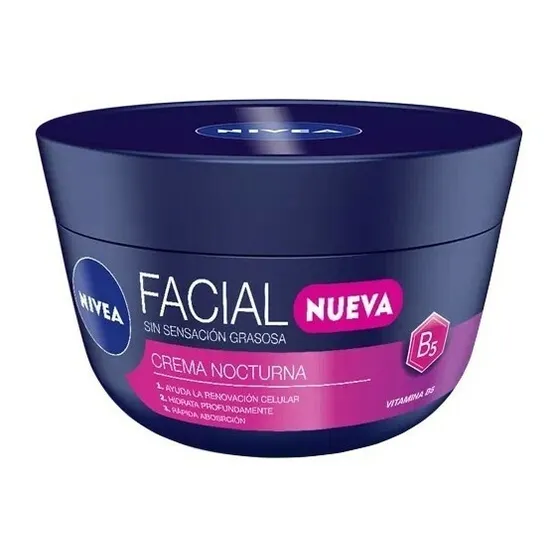 Crema facial cuidado noche Nivea Facial 5 em 1 noche para todo tipo de piel de 100mL/100g