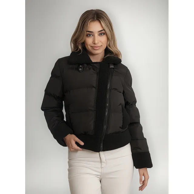 Campera Inflada Mujer Con Abrigo Importada