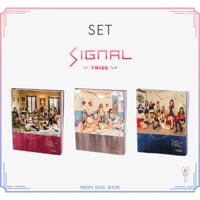 Twice 4th Mini Album - Signal [ Set 3 Versiones ] Original