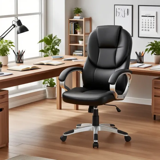 Silla Emilio-premium Escritorio Ejecutiva Oficina Cuero Pu