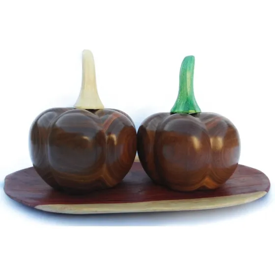 Frutas Talladas En Madera Centro De Mesa Adorno Artesanía