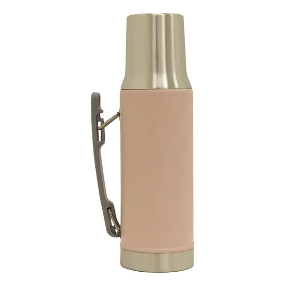 Termo 1lt Acero Inox Con Manija Retráctil Y Tapa Mate Comet Color Rosa