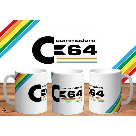 Taza De Ceramica Commodore 64 Computer Retro Art