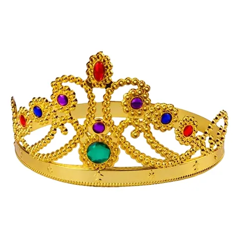 Corona Plástica Ajustable De Reina Disfraz Fiesta Cotillón