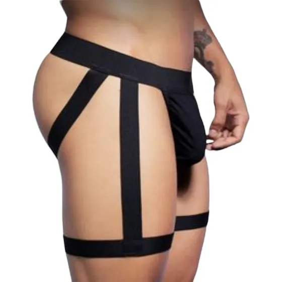 Suspensorio Jockstrap En Licra Tipo Liguero Para Hombre