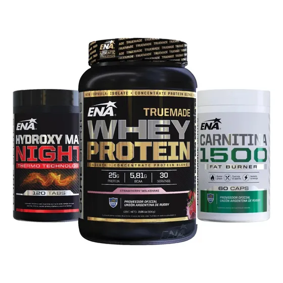 Combo Ena Definicion Muscular Quemador C/cafeína + Proteina