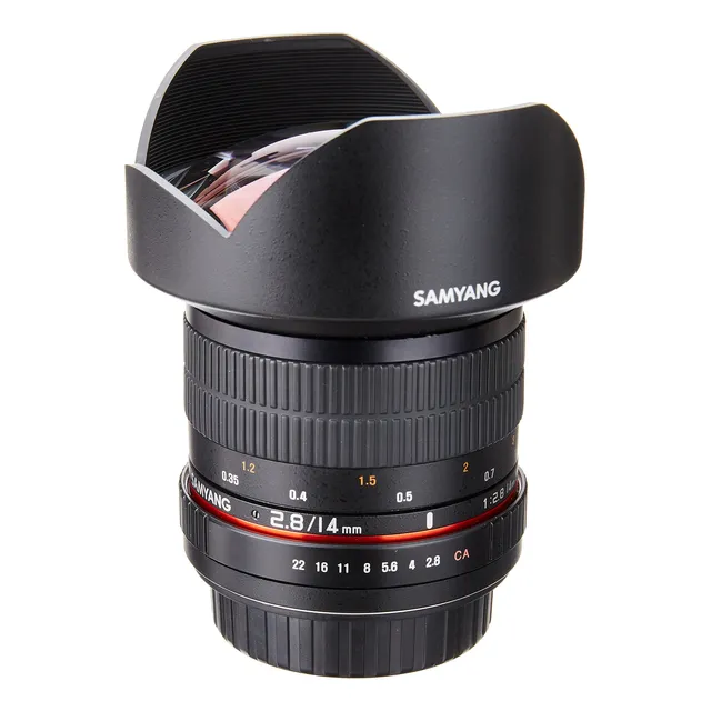 Lente Samyang Sy14m-c 14 Mm F2.8 Ultra Gran Angular Para Can