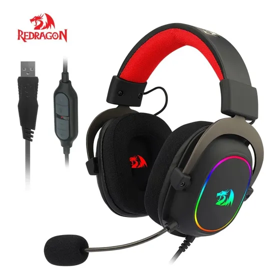 Audifono Gamer Redragon Zeus X H510 Rgb Black Color Negro