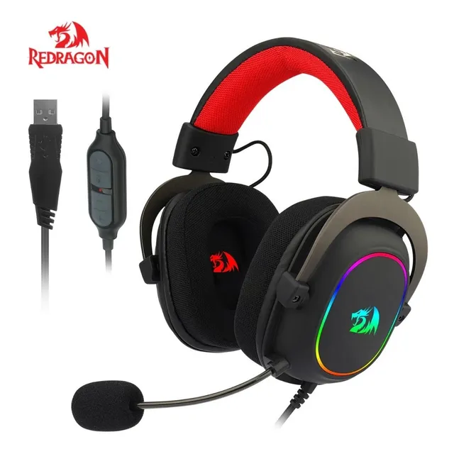 Audifono Gamer Redragon Zeus X H510 Rgb Black Color Negro