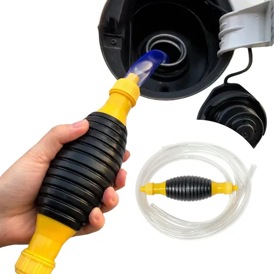 2m Manguera De Sifón Gasolina De Mano Bomba Portátil Manual