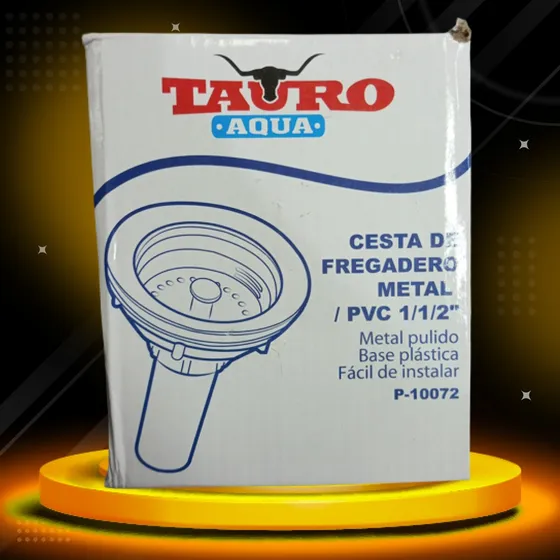 Desague Cesta De Fregadero De Metal Pulido 1/1/2'' Tauro