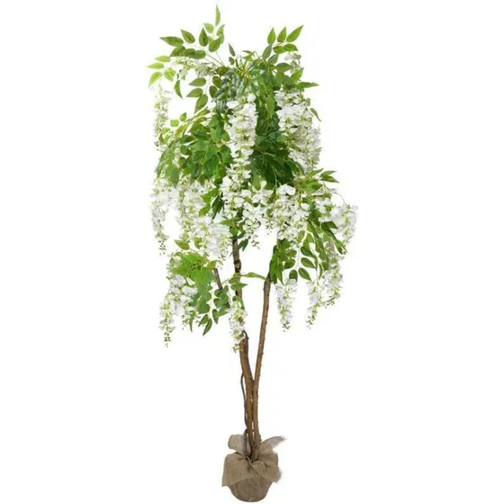 Arvore Planta Glicinia 185cm 3 Galhos Com Floires Realistas