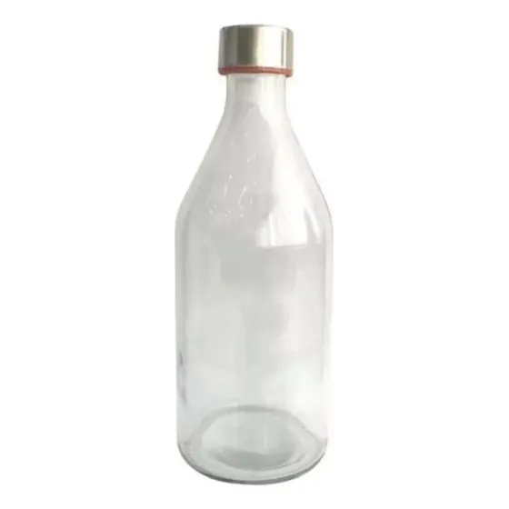 Botella De Vidrio  De 1 Litro Para Leche  Yogurt  Conserva