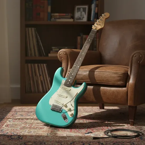 Guitarra Squier Fsr Affinity Series Stratocaster Surf Green Destro