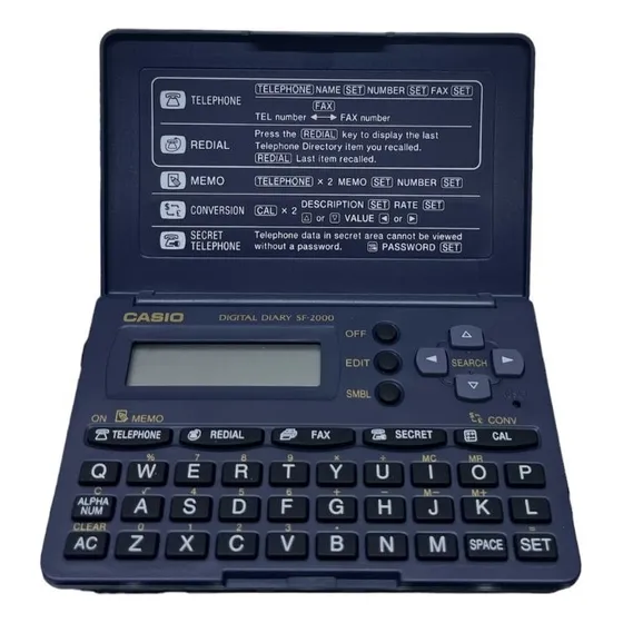 Calculadora Electronica Casio Digital Diary Sf-2000w
