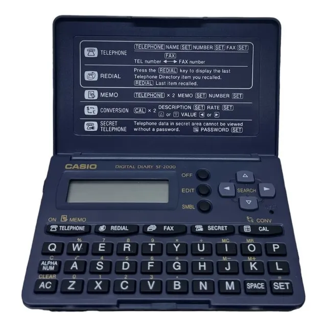 Calculadora Electronica Casio Digital Diary Sf-2000w