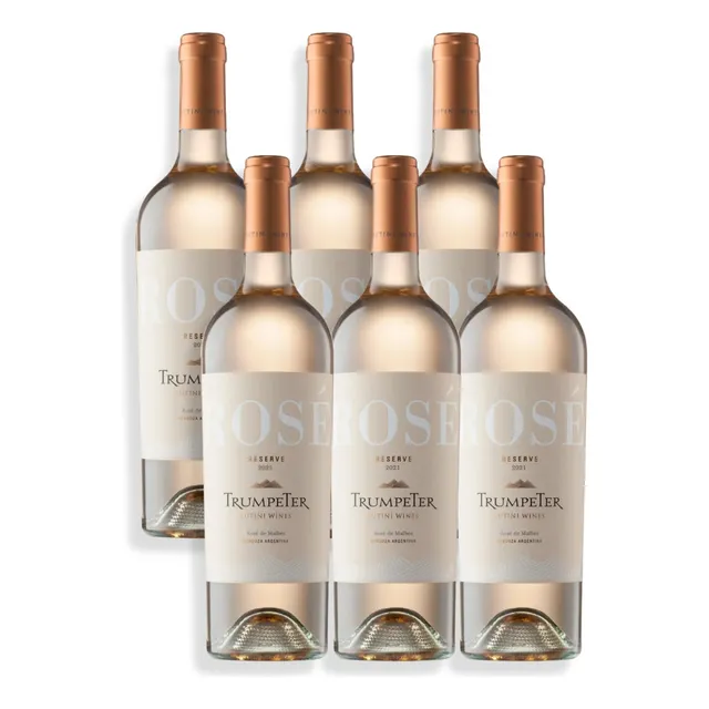 Vino Rosado Trumpeter Reserva Rosé De Malbec 750ml Caja X6u