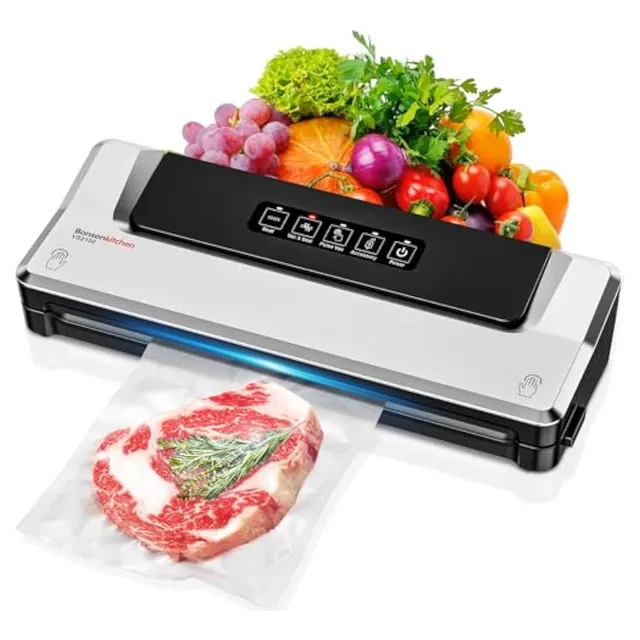 Bonsenkitchen Máquina Selladora Al Vacío, Máquina