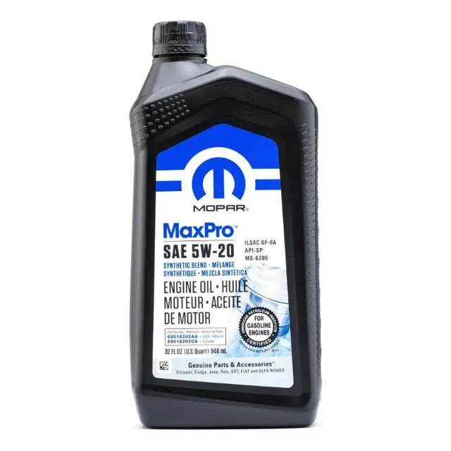 Aceite De Motor 5w20 Mopar Original