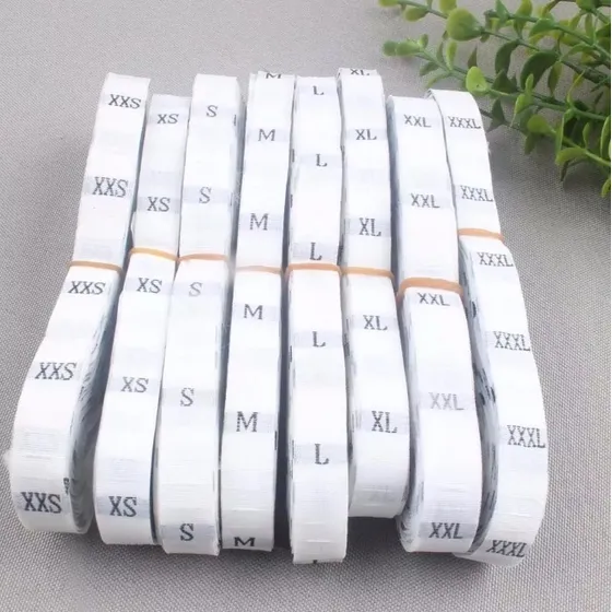 Etiquetas Tallas Ropa 1,5 X 3 Cms Pack , 400 Unidades