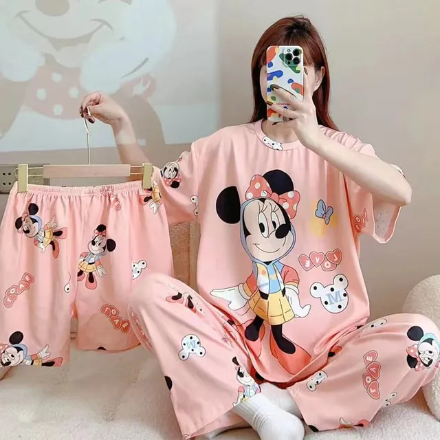 Pijamas De 3 Piezas Para Damas Talla Unica Versión Asiática