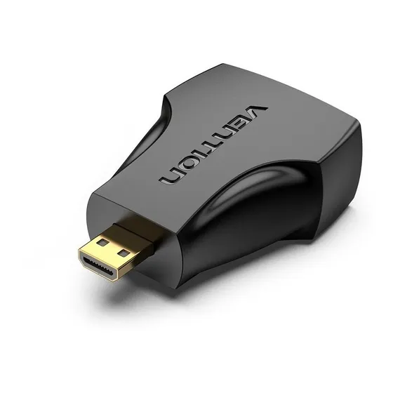 Adaptador Plug Micro Hdmi Macho Para Hdmi Femea 4k Vention