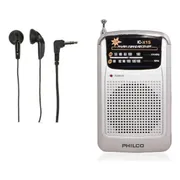 Radio Portátil Philco Lc-x15 Fm/am Con Audífonos