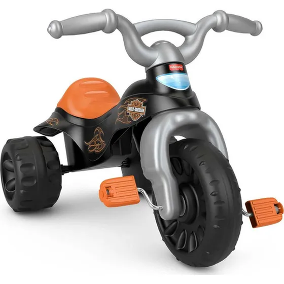 Triciclo Fisher-price Harley-davidson Con Mango Para Niños