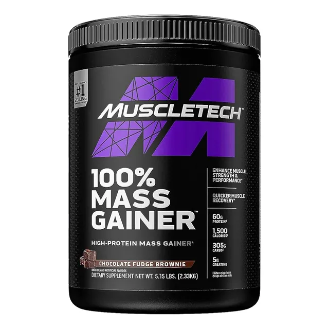 100% Mass Gainer Ganador De Peso Muscletech Sabores 5.15lbs