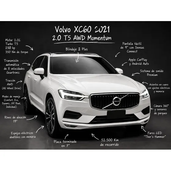 Volvo Xc60 2021 2.0 T5 Awd Momentum