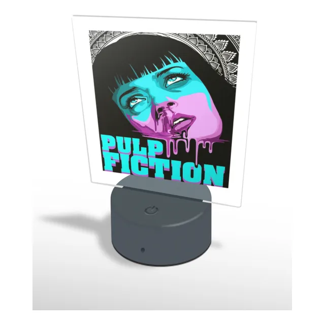 Lampara Led Pulp Fiction Para Mesa O Escritorio