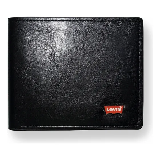 Billetera Cartera Para Caballero Bifold Unicolor Black