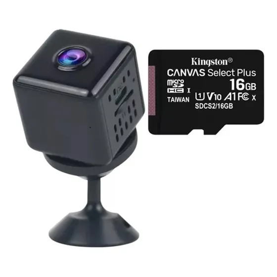 Cámara Espía Mini Wifi Full Hd 1080p Con Memoria 16gb Regalo